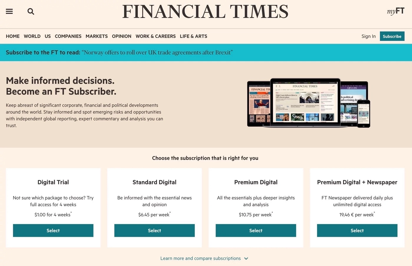 paywall by financial times