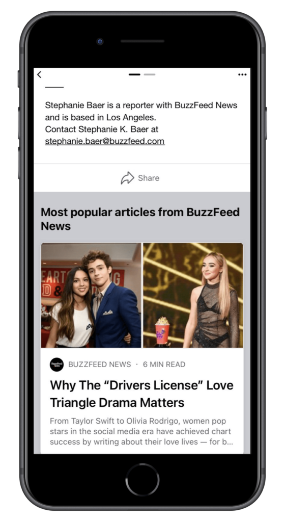 Sharing Button In Facebook Instant Articles